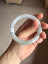 Load image into Gallery viewer, 54.5mm certified 100% natural Type A light green white yellow purple(FU LU SHOU) round cut jadeite jade bangle AA125-4900