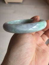 Load image into Gallery viewer, 59mm Certified Type A 100% Natural sunny green purple Jadeite Jade bangle BP40-1180