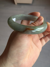 Load image into Gallery viewer, 56.2mm certified Type A 100% Natural green/red/gray/purple (FU LU SHOU) Jadeite Jade bangle BL78-8659
