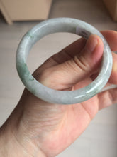 Load image into Gallery viewer, 53.7mm certificated Type A 100% Natural light green white Jadeite Jade bangle S89-7060
