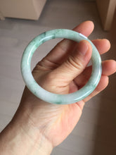 Load image into Gallery viewer, 56.9mm certified Type A 100% Natural green with green floating flowers Green Vines and Spring Blossoms(青藤与飞花) round cut Jadeite Jade bangle PH216-3253