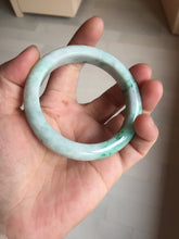 Load image into Gallery viewer, 54.6mm certified Type A 100% Natural sunny green white purple Jadeite Jade bangle BQ46-4148