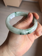 Load image into Gallery viewer, 57mm 100% natural Type A sunny green white purple jadeite jade bangle BN5-8234