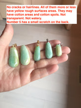 Load image into Gallery viewer, 100% natural type A sunny green yellow blessed melon 福瓜) Jadeite Jade pendant group PB52
