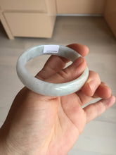 Load image into Gallery viewer, 49mm Certified Type A 100% Natural light green red oval Jadeite Jade bangle BM68