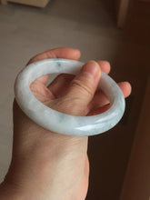 Load image into Gallery viewer, 59.8mm Certificated Type A 100% Natural White green Jadeite Jade bangle AA117-8441