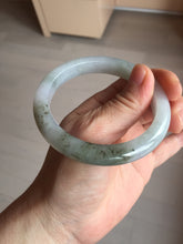 Load image into Gallery viewer, 57.5mm Certified Type A 100% Natural icy watery white purple black brown Jadeite Jade bangle BL58-7034