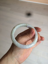 Load image into Gallery viewer, 55.5mm Certified type A 100% Natural light green/purple Jadeite bangle AZ89-1624