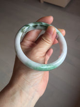 Load image into Gallery viewer, 60.2mm certificated Type A 100% Natural dark green/sunny green/white/purple Jadeite Jade bangle AA102-3268