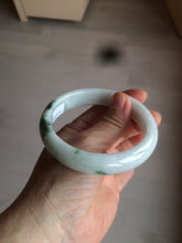 Load image into Gallery viewer, 60mm certified type A 100% Natural sunny green/dark green/white jadeite jade bangle BG25-1719