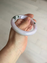 Load image into Gallery viewer, 55.5mm certified 100% natural type A sunny green/purple jadeite jade bangle BN88-8714