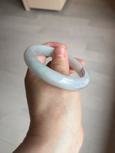 Load image into Gallery viewer, 55.6mm Certified type A 100% Natural light green/purple/white Jadeite bangle BK126-0252