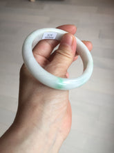 Load image into Gallery viewer, 55.7mm Certified Type A 100% Natural sunny green white Jadeite Jade bangle BP44-3179