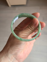 Load image into Gallery viewer, 52.5mm certified natural 100% natural Type A sunny green thin jadeite jade bangle E136-0937