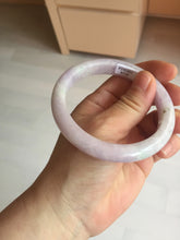 Load image into Gallery viewer, 57.5mm certified 100% natural type A light green/purple/yellow(FU LU SHOU) jadeite jade bangle BN82-8715