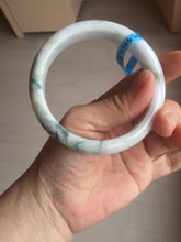 Load image into Gallery viewer, 59.4mm Certified 100% natural type A fresh green white jadeite jade bangle F121-9545