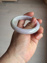 Load image into Gallery viewer, 54.5mm certified Type A 100% Natural sunny green purple white Jadeite Jade bangle BQ73-4931