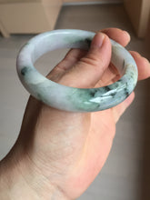 Load image into Gallery viewer, 55.6mm Certified type A 100% Natural sunny green/purple/yellow(Fu LU SHOU) Jadeite bangle BN41-5127