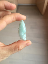 Load image into Gallery viewer, 100% Natural green/dark green/yellow/purple jadeite jade 3D fish Pendant group BF154
