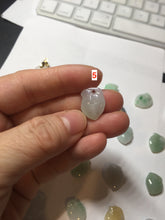 Load image into Gallery viewer, Type A 100% Natural icy watery sunny green/purple/white/yellow Jadeite Jade Peach Pendant group BF151