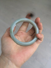 Load image into Gallery viewer, 57.3 mm Certified Type A 100% Natural green/gray Jadeite Jade bangle AZ69-0347