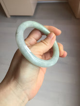 Load image into Gallery viewer, 54.8mm certified natural 100% natural Type A light green round cut jadeite jade bangle BP2-4990