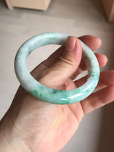 Load image into Gallery viewer, 54.6mm certified Type A 100% Natural sunny green white purple Jadeite Jade bangle BQ46-4148