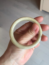 Load image into Gallery viewer, 50.5mm certified 100% natural Type A light yellow round cut jadeite jade bangle BS8-9570