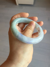 Load image into Gallery viewer, 57.5mm certified type A 100% Natural icy watery light green/purple/white Jadeite jade bangle BH138-1314