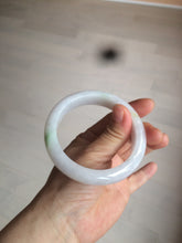 Load image into Gallery viewer, 57.5mm Certified 100% natural Type A sunny green/purple jadeite jade bangle AX90-1457
