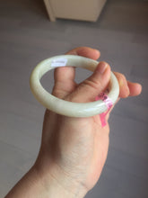Load image into Gallery viewer, 57.9mm certified Type A 100% Natural beige yellow Jadeite Jade bangle G45-6731