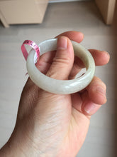 Load image into Gallery viewer, 48mm certified 100% natural Type A icy watery light green yellow white oval jadeite jade bangle PC16-6669