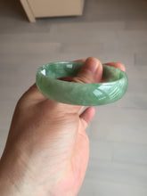 Load image into Gallery viewer, 52.5mm certified natural 100% natural Type A sunny green thin jadeite jade bangle E136-0937