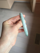 Load image into Gallery viewer, 60mm Certified Type A 100% Natural green round cut jadeite Jade bangle PJ40-0277