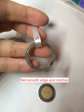 Load image into Gallery viewer, 21.2mm/size 11 3/4 100% natural type A icy watery green/white/yellow jadeite jade band ring G105- 11 3/4