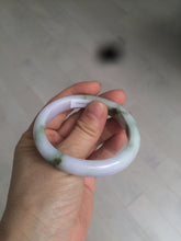 Load image into Gallery viewer, 50.5mm Certified Type A 100% Natural light purple/green oval shape Jadeite Jade bangle AY9-5293