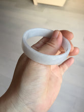 Load image into Gallery viewer, 51mm Certified Type A 100% Natural light purple/white square Jadeite Jade bangle BN92-2723