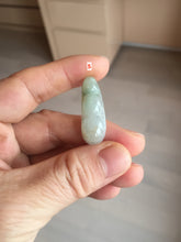 Load image into Gallery viewer, Type A 100% Natural icy watery white/green with green floating flowers Four Seasons Fortune Beans jadeite jade group AU79