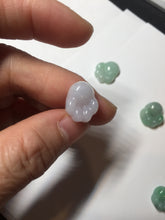 Load image into Gallery viewer, 100% Natural type A sunny green/purple doggy paw Jadeite Jade pendant AX146