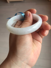 Load image into Gallery viewer, 52mm certified Type A 100% Natural sunny green/white/red oval Jadeite Jade bangle E92-0263