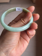 Load image into Gallery viewer, 53mm Certified Type A 100% Natural apple green brown oval Jadeite bangle BH97-2190
