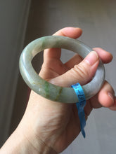 Load image into Gallery viewer, 60mm Certified Type A 100% Natural white/light purple/brown/yellow/gray (FU LU SHOU) Jadeite Jade bangle BF107-8641