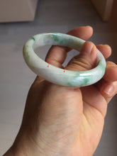 Load image into Gallery viewer, 52.2mm 100% natural certified green/purple/orange(FU LU SHOU) jadeite jade bangle Q139-7290