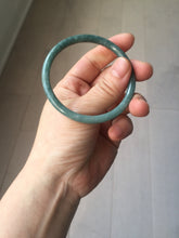 Load image into Gallery viewer, 53.2mm Certified Type A 100% Natural light green/blue slim round cut Guatemala Jadeite bangle BS61-4632