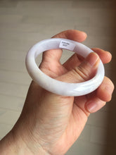 Load image into Gallery viewer, 56.1mm certified 100% Natural type A light purple white Jadeite Jade bangle PH194-8257