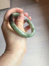 Load image into Gallery viewer, Sold. Please don't order. Thanks. 61mm Certified 100% natural Type A dark green/sunny green/black/red/brown jadeite bangle PD82-9786