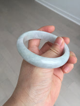 Load image into Gallery viewer, 57mm Certified type A 100% Natural light green white Jadeite bangle AX141-0794