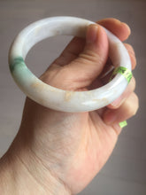 Load image into Gallery viewer, 56.5mm certified 100% natural Type A green purple brown jadeite jade bangle G77-5703