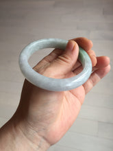 Load image into Gallery viewer, 55.2mm Certified Type A 100% Natural sunny green/light purple Jadeite Jade bangle BM27-0795