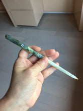 Load image into Gallery viewer, 17-18cm 100% Natural Green Blue Yellow Xiu Jade (Serpentine) Quiet Country Serial Hairpin AW69